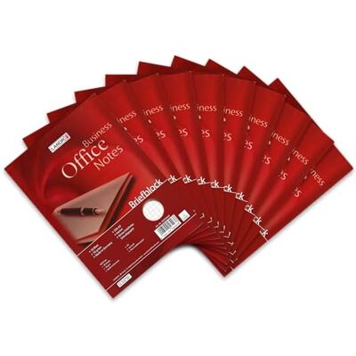LANDRE herlitz 100050267 Office Schreibblock, A5, 50 Blatt, kariert, 70 g/m², 10er Pack Briefblock LANDRE herlitz 100050267 Office Schreibblock, A5, 50 Blatt, kariert, 70 g/m², 10er Pack Briefblock