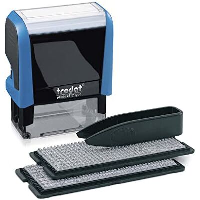 Trodat – Printy 4912 Typo razítko pro vlastní vložení textu – samobarvicí razítko jako kancelářské razítko, razítko s adresou, razítko se jménem & Co (47 x 18 mm 4 řádky černá) Trodat – Printy 4912 Typo razítko pro vlastní vložení textu – samobarvicí razítko jako kancelářské razítko, razítko s adresou, razítko se jménem & Co (47 x 18 mm 4 řádky černá)