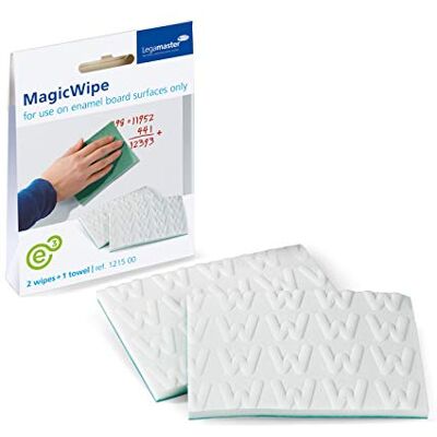 Legamaster 7-121500 MagicWipe, odstraňuje permanentní popisovače ze smaltovaných bílých tabulek, 2 kusy Legamaster 7-121500 MagicWipe, odstraňuje permanentní popisovače ze smaltovaných bílých tabulek, 2 kusy