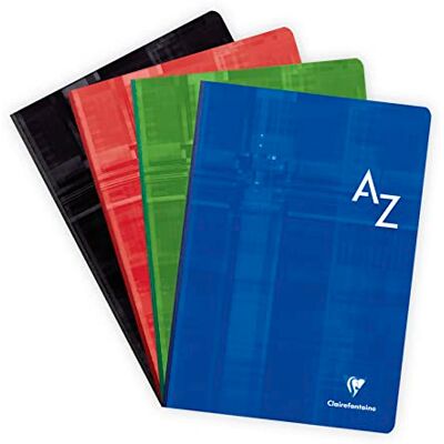 Clairefontaine 9149C Kladde / Adressbuch mit Softcover, DIN A4, kariert, 96 Blatt, farbig sortiert, 1 Stück Clairefontaine 9149C Kladde / Adressbuch mit Softcover, DIN A4, kariert, 96 Blatt, farbig sortiert, 1 Stück