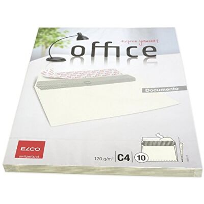 ELCO Office Documento Umschläge C4 120 g/m² Seitenfalten haftklebend verpackt 10 Stück beige ELCO Office Documento Umschläge C4 120 g/m² Seitenfalten haftklebend verpackt 10 Stück beige