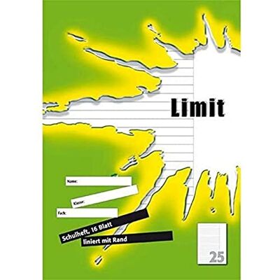 LANDRÉ LANDR školní sešit "LIMIT" DIN A4, linkování 25 / 9 mm linkovaný LANDRÉ LANDR školní sešit "LIMIT" DIN A4, linkování 25 / 9 mm linkovaný