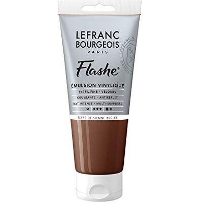Lefranc Bourgeois 300488 Flashe akrylová barva & vinylová barva, vysoce pigmentovaná, elastická, stálá na světle, odolná proti stárnutí, matná, pro vnitřní i venkovní použití, 80 ml tuba – Siena vypalovaná Lefranc Bourgeois 300488 Flashe akrylová barva & vinylová barva, vysoce pigmentovaná, elastická, stálá na světle, odolná proti stárnutí, matná, pro vnitřní i venkovní použití, 80 ml tuba – Siena vypalovaná
