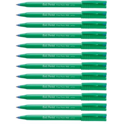 Pentel Inkoustové pero R50-C Ball 0,4 mm, 12 kusů, modré Pentel Inkoustové pero R50-C Ball 0,4 mm, 12 kusů, modré