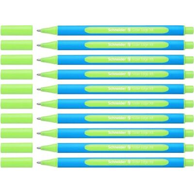 Schneider 152211 Slider Edge XB kuličkové pero (tloušťka linky: XB, vhodné pro dokumenty, trojúhelníkové pero) balení 10 ks světle zelené Schneider 152211 Slider Edge XB kuličkové pero (tloušťka linky: XB, vhodné pro dokumenty, trojúhelníkové pero) balení 10 ks světle zelené