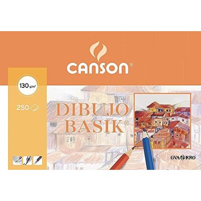 Canson GUARRO 200402766 Pack 250 Blätter Basik Zeichenpapier 130G A3 Canson GUARRO 200402766 Pack 250 Blätter Basik Zeichenpapier 130G A3