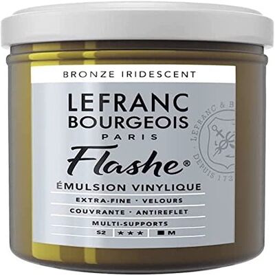 Lefranc Bourgeois 300485 Flashe akrylová barva & vinylová barva, vysoce pigmentovaná, elastická, stálá na světle, odolná proti stárnutí, matná, pro vnitřní i venkovní použití, květináč 125 ml – irizující bronz Lefranc Bourgeois 300485 Flashe akrylová barva & vinylová barva, vysoce pigmentovaná, elastická, stálá na světle, odolná proti stárnutí, matná, pro vnitřní i venkovní použití, květináč 125 ml – irizující bronz