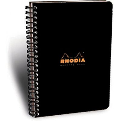 Rhodia 193409C spirálový blok Meeting Book A4+ 80 listů s potiskem černé Rhodia 193409C spirálový blok Meeting Book A4+ 80 listů s potiskem černé
