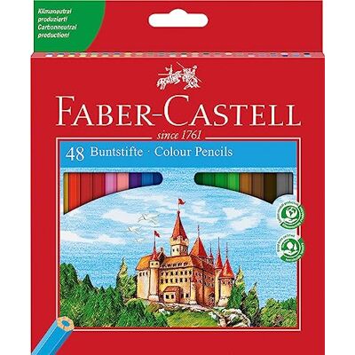 Faber-Castell 120148 Ekologické pastelky, 48 ks, kartonové pouzdro, včetně ořezávátka ... Faber-Castell 120148 Ekologické pastelky, 48 ks, kartonové pouzdro, včetně ořezávátka ...