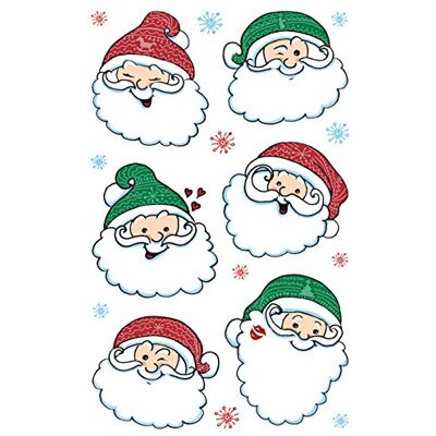 Avery 34 vánočních nálepek Santa Claus (Made in Germany, vánoční samolepky papír, Mikuláš, samolepicí vánoční dekorace karty, dárky, sáčky) 2 archy/vždy 17 nálepek, 52891 Avery 34 vánočních nálepek Santa Claus (Made in Germany, vánoční samolepky papír, Mikuláš, samolepicí vánoční dekorace karty, dárky, sáčky) 2 archy/vždy 17 nálepek, 52891