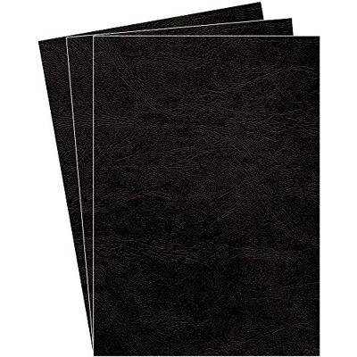 Fellowes Prezentační krycí list Delta A4, 250 g/m², struktura kůže, 100 kusů, černá Fellowes Prezentační krycí list Delta A4, 250 g/m², struktura kůže, 100 kusů, černá