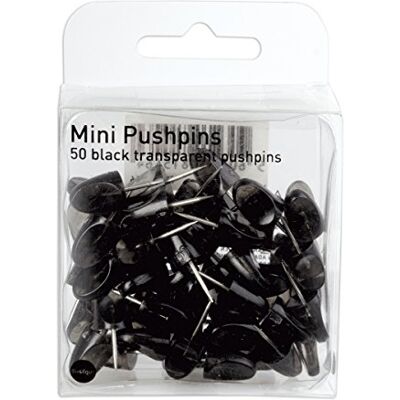 Bi-Office PI2167 Mini-Pinnnadeln, Metall/Kunststoff, schwarz Bi-Office PI2167 Mini-Pinnnadeln, Metall/Kunststoff, schwarz