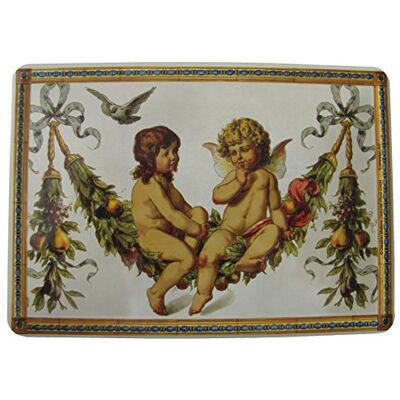 ART Retro plechová pohlednice, libry anděl – nápad na dárek pro fanoušky nostalgie, plechová pohlednice, mini plechová cedule ve vintage designu, 10 x 14 cm ART Retro plechová pohlednice, libry anděl – nápad na dárek pro fanoušky nostalgie, plechová pohlednice, mini plechová cedule ve vintage designu, 10 x 14 cm