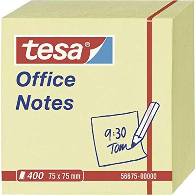 tesa Poznámkové poznámky Office Notes 400 listů 7,5 cm x 7,5 cm žluté Samolepicí poznámkové papíry ve světle žluté pro kancelář a domácnost pro označení a poznámky pevné tesa Poznámkové poznámky Office Notes 400 listů 7,5 cm x 7,5 cm žluté Samolepicí poznámkové papíry ve světle žluté pro kancelář a domácnost pro označení a poznámky pevné