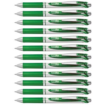 Pentel EnerGel XM BL77 gelové pero s tlakovou mechanikou, zelená (12 kusů) Pentel EnerGel XM BL77 gelové pero s tlakovou mechanikou, zelená (12 kusů)