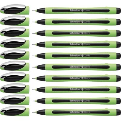 Schneider Xpress Fineliner (tloušťka linky 0,8 mm, na dokumenty) 10 ks balení černé Schneider Xpress Fineliner (tloušťka linky 0,8 mm, na dokumenty) 10 ks balení černé