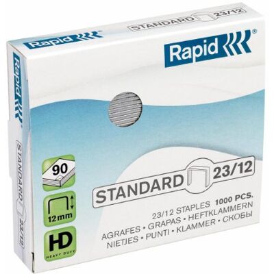 Rapid Sponky (23/12 mm, standardní, pozinkované) 1000 kusů Rapid Sponky (23/12 mm, standardní, pozinkované) 1000 kusů