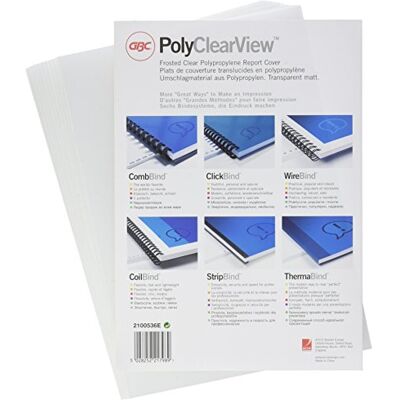 GBC PolyClearView Abdeckfolie, 100 Stück, 200 Micron, Frosted clear GBC PolyClearView Abdeckfolie, 100 Stück, 200 Micron, Frosted clear