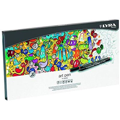 LYRA Art Pen Umělecké štětce kovové pouzdro 50 tříděných barev LYRA Art Pen Umělecké štětce kovové pouzdro 50 tříděných barev