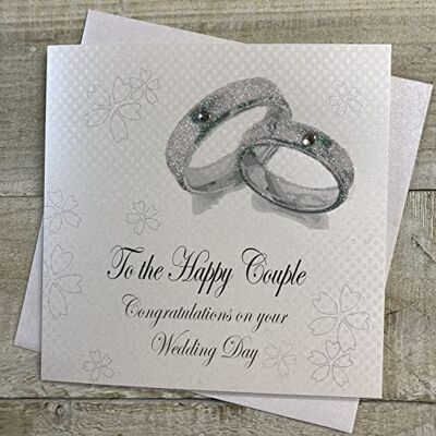 White Cotton Cards - xxpd4 - Svatba - 22x22 cm - card White Cotton Cards - xxpd4 - Svatba - 22x22 cm - card