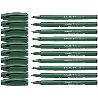 Schneider 1471 Topwriter 147 fixy (hrot z tvrdého vlákna, tloušťka linky 0,6 mm) balení po 10, černé Schneider 1471 Topwriter 147 fixy (hrot z tvrdého vlákna, tloušťka linky 0,6 mm) balení po 10, černé