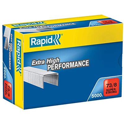 Rapid 24890300 sponky 73/8 mm Super silné, pozinkované, 5000 kusů Použití s vysoce výkonnými kleštěmi, pozinkovaným drátem, 24890300 Rapid 24890300 sponky 73/8 mm Super silné, pozinkované, 5000 kusů Použití s vysoce výkonnými kleštěmi, pozinkovaným drátem, 24890300