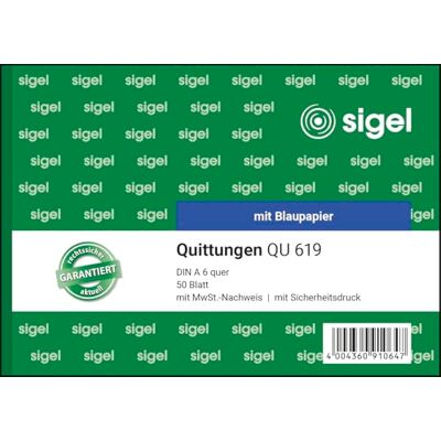 Sigel QU619 Bloček stvrzenek A6 na šířku, 50 listů Sigel QU619 Bloček stvrzenek A6 na šířku, 50 listů