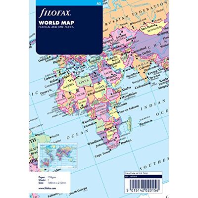 Filofax 341904 mapa světa A5, vložka (341904) Filofax 341904 mapa světa A5, vložka (341904)