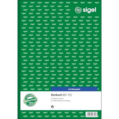 Sigel Bonbücher Sparpack 5er Set A4 1000 Abrisse Sigel Bonbücher Sparpack 5er Set A4 1000 Abrisse