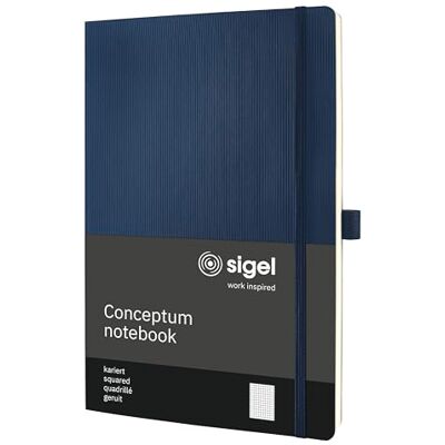 Sigel Conceptum Premium poznámkový blok A4 kostkovaný modrý měkký obal Sigel Conceptum Premium poznámkový blok A4 kostkovaný modrý měkký obal