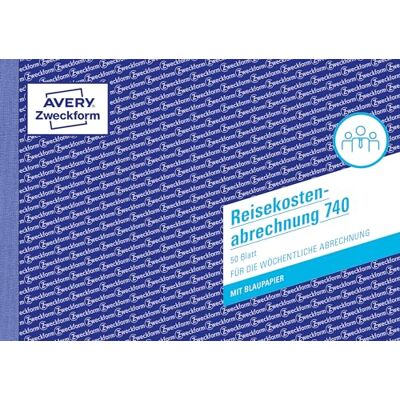 Avery 740 účtování cestovních nákladů (A5 na šířku, s 1 listem modrého papíru, testováno právními experty pro Německo/Rakousko pro týdenní vyúčtování vč. výdajů na vozidla, 50 listů) bílá Avery 740 účtování cestovních nákladů (A5 na šířku, s 1 listem modrého papíru, testováno právními experty pro Německo/Rakousko pro týdenní vyúčtování vč. výdajů na vozidla, 50 listů) bílá