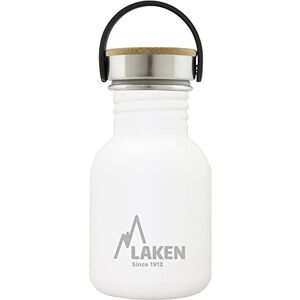 Laken Unisex – velmi robustní láhev z ušlechtilé oceli pro dospělé, 0,35 l bílá, 0,35 Laken Unisex – velmi robustní láhev z ušlechtilé oceli pro dospělé, 0,35 l bílá, 0,35