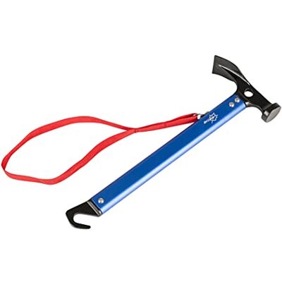 Bo-Camp 4114860 Hammer Stahl/Aluminium mit Peg Abzieher 370 Gramm, Blau Bo-Camp 4114860 Hammer Stahl/Aluminium mit Peg Abzieher 370 Gramm, Blau