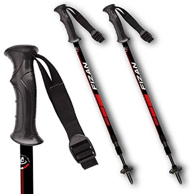 Fizan Model Explorer, Veer Nordic Walking hole z ultralehkého hliníku, červené, pro dospělé, unisex, jednotná velikost Fizan Model Explorer, Veer Nordic Walking hole z ultralehkého hliníku, červené, pro dospělé, unisex, jednotná velikost