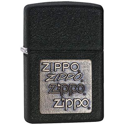 Zippo Svítilna s mosazným emblémem - Černá, 5,5x3,6x1,4 cm Zippo Svítilna s mosazným emblémem - Černá, 5,5x3,6x1,4 cm