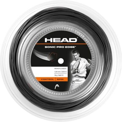 HEAD Tenisový válec Sonic Pro Edge Reel 200 m 1,3 mm, antracit, HEAD Tenisový válec Sonic Pro Edge Reel 200 m 1,3 mm, antracit,