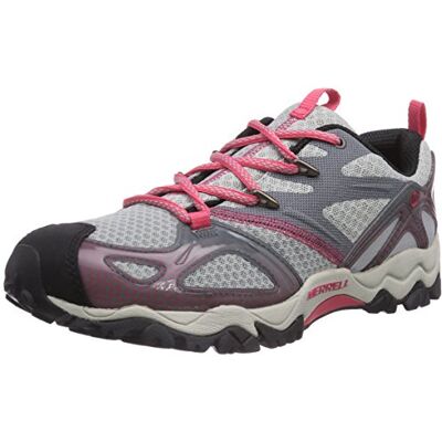 Merrell Grassbow Rider, Damen Trekking- & Wanderhalbschuhe, Grau (LT Grey/Geranium), 38 EU Merrell Grassbow Rider, Damen Trekking- & Wanderhalbschuhe, Grau (LT Grey/Geranium), 38 EU