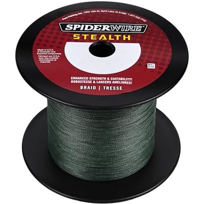 Spiderwire Ss10g-1500 Stealth Moosgrün 0,20 mm, grün, 10lb-1500yd Spiderwire Ss10g-1500 Stealth Moosgrün 0,20 mm, grün, 10lb-1500yd