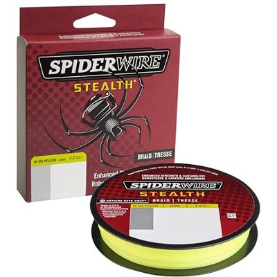 Spiderwire Unisex dospělí SCS6Y-125 Stealth Hi-Vis Yellow 0,12 mm, neonově žlutá, 125yd Spiderwire Unisex dospělí SCS6Y-125 Stealth Hi-Vis Yellow 0,12 mm, neonově žlutá, 125yd