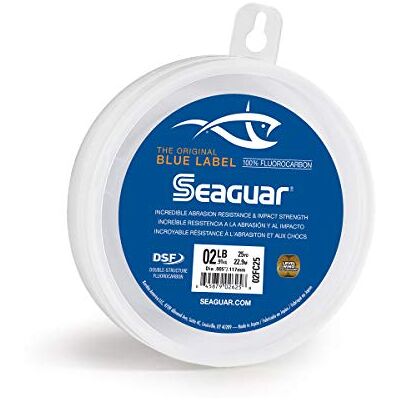 Seaguar Unisex Blue Label návazce vlasce pro dospělé ze 100% fluorouhlíku, bezbarvý, 2lbs/25yds Seaguar Unisex Blue Label návazce vlasce pro dospělé ze 100% fluorouhlíku, bezbarvý, 2lbs/25yds