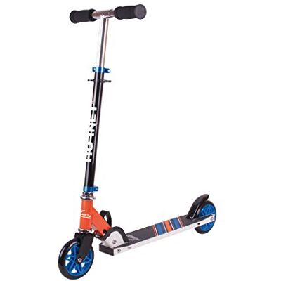 HUDORA Hornet 14512 – Scooter Roller 120, Big Wheel Scooter, šlapací skútr, moped, modrá/oranžová HUDORA Hornet 14512 – Scooter Roller 120, Big Wheel Scooter, šlapací skútr, moped, modrá/oranžová