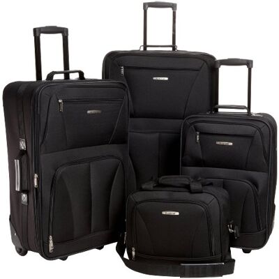 Rockland Sada příručního zavazadla Jungle Softside, černá, Journey Softside sada příručního zavazadla Rockland Sada příručního zavazadla Jungle Softside, černá, Journey Softside sada příručního zavazadla