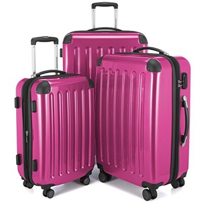 Hauptstadtkoffer Alex kufr na kolečkách ve 3 velikostech, cestovní kufr, 4 dvojitá kolečka (S, M a L) sada kufrů, 75 cm, 235 l, Tmavorůžová, Sada, Sada kufrů Hauptstadtkoffer Alex kufr na kolečkách ve 3 velikostech, cestovní kufr, 4 dvojitá kolečka (S, M a L) sada kufrů, 75 cm, 235 l, Tmavorůžová, Sada, Sada kufrů