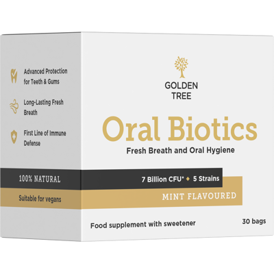 Golden Tree Oral Biotics - Komplex pro ústní hygienu - 30 sáčků Golden Tree Oral Biotics - Komplex pro ústní hygienu - 30 sáčků