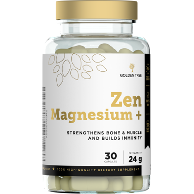 Golden Tree Zen Magnesium - Podpora svalové činnosti a energie Golden Tree Zen Magnesium - Podpora svalové činnosti a energie