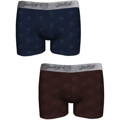 Pánské boxerky John Frank JF2BEF44 2pack Pánské boxerky John Frank JF2BEF44 2pack