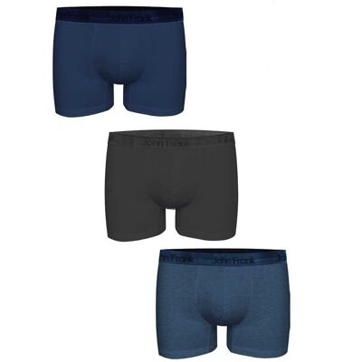 Pánské boxerky John Frank JF3BPBLONG01 3PACK Pánské boxerky John Frank JF3BPBLONG01 3PACK