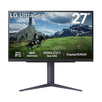 LG 27" herní monitor UltraGear™ QHD Nano IPS 180 Hz (200 Hz po přetaktování) - 1 ms (GtG), DisplayHDR™ 400 LG 27" herní monitor UltraGear™ QHD Nano IPS 180 Hz (200 Hz po přetaktování) - 1 ms (GtG), DisplayHDR™ 400