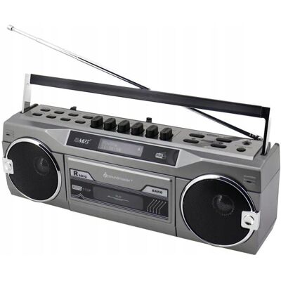 Retro Kazetový Magnetofon S Rádiem Soundmaster Srr80Ti Dab Fm Retro Kazetový Magnetofon S Rádiem Soundmaster Srr80Ti Dab Fm