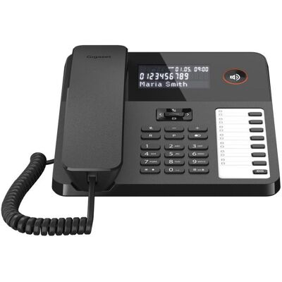 Siemens Gigaset DESK 600 - Stolní telefon - Černý Siemens Gigaset DESK 600 - Stolní telefon - Černý